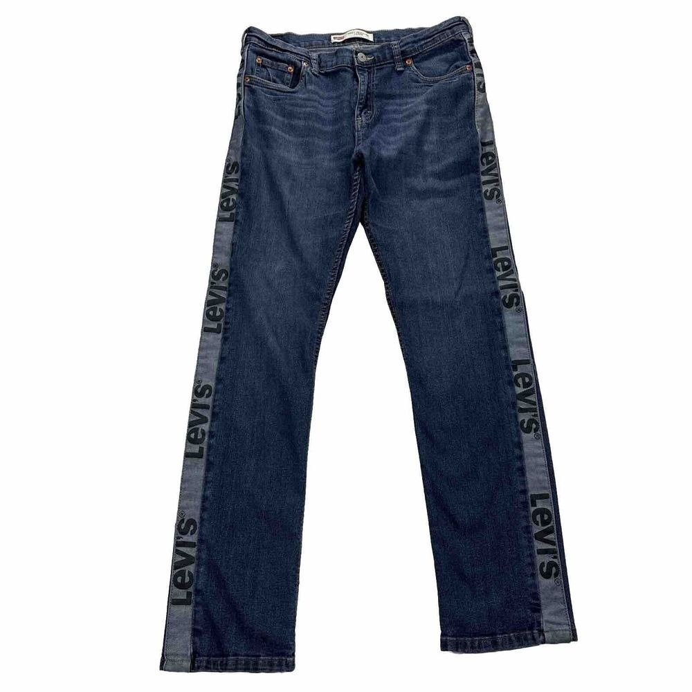 Levis 502 Womens Jean 20Reg Blue Tapered Leg Denim Tag 30x30 (32x30) Spell Out
